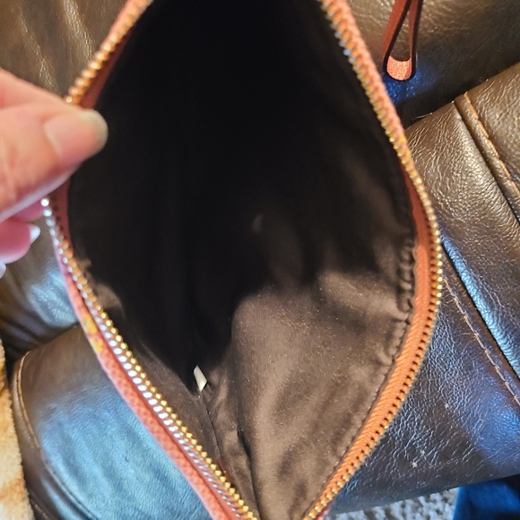 Coach Pink Floral Catepillar Bee Canvas Zipper Wristlet Pouch - Picture 10 of 10